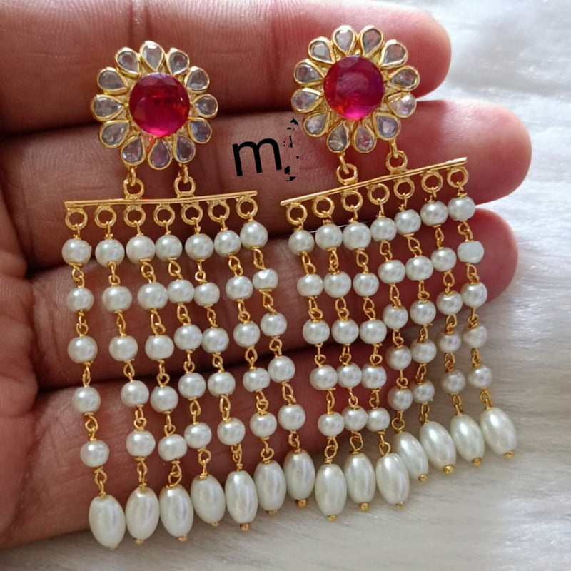 Manisha Jewellery Pearl Floral Earrings