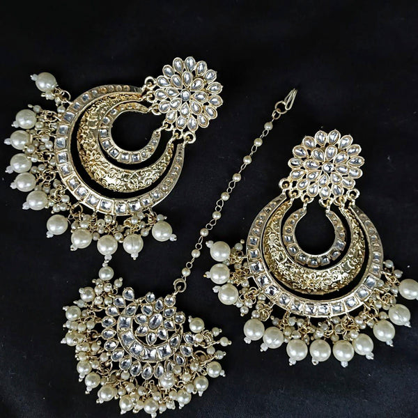 Party wear deals earrings with tikka