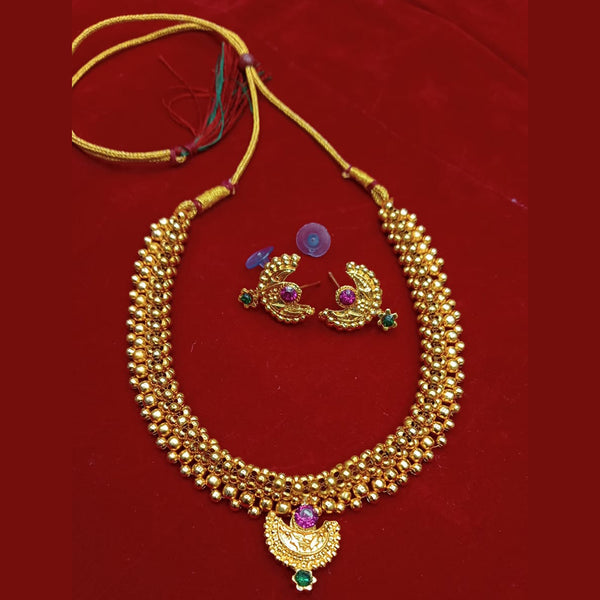 Manisha Jewellery Gold Plated Necklace Set