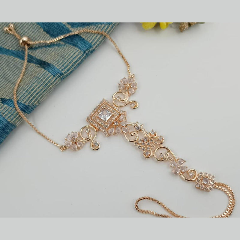 Manisha Jewellery Rose Gold Hand Harness/Hath Panja
