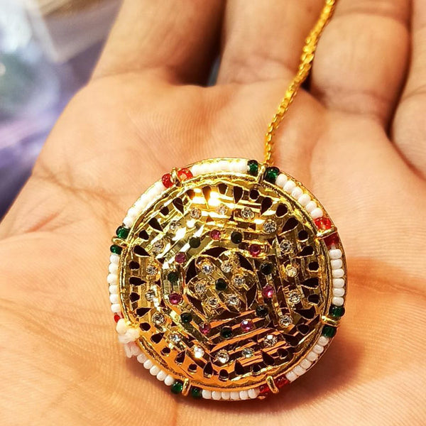 Manisha Jewellery Gold Plated Borla Maangtikka