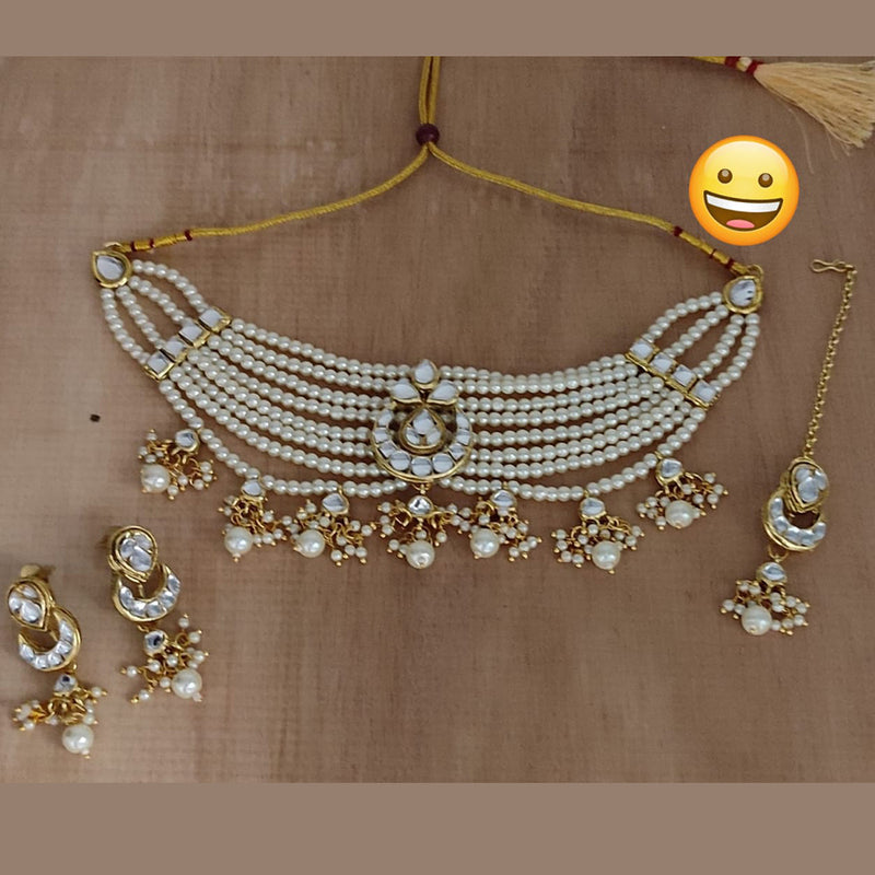 Manisha Jewellery Kundan Choker Necklace Set