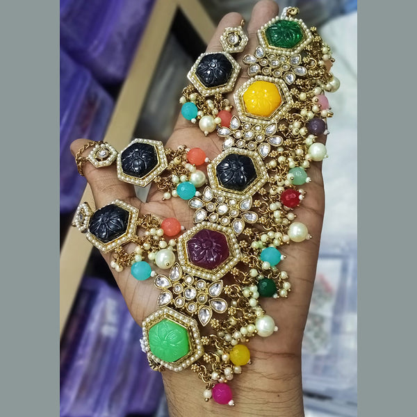 Manisha Jewellery Multi Color Choker Necklace Set