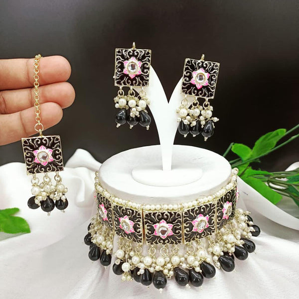 MSlifestyles Alloy Gold-plated Black Jewellery Set Price in India - Buy  MSlifestyles Alloy Gold-plated Black Jewellery Set Online at Best Prices in  India | Flipkart.com