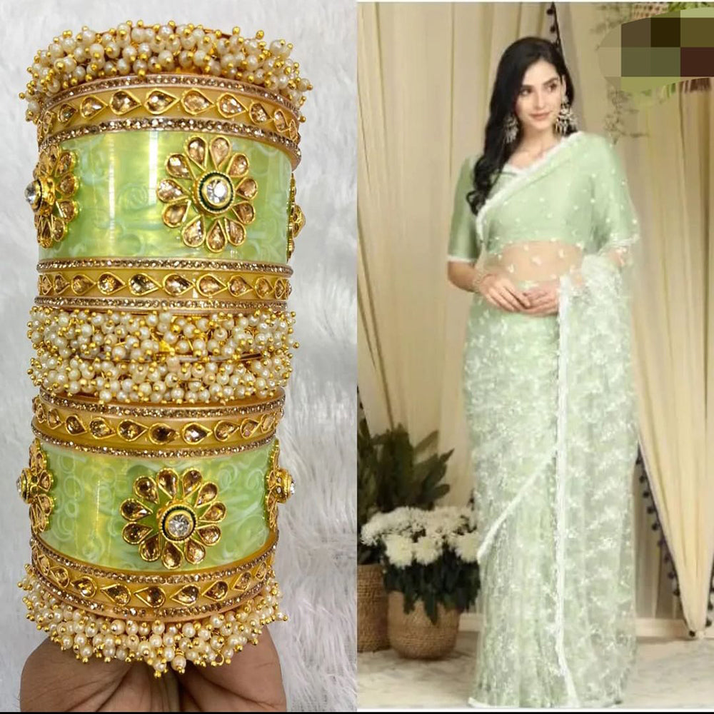 Manisha Jewellery Gold Plated Acrylic Bangles Set