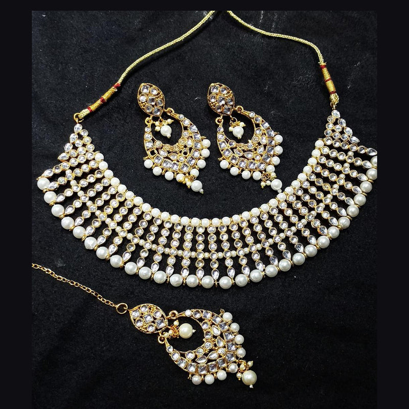 Manisha Jewellery Gold Plated Austrian Stone Necklace Set