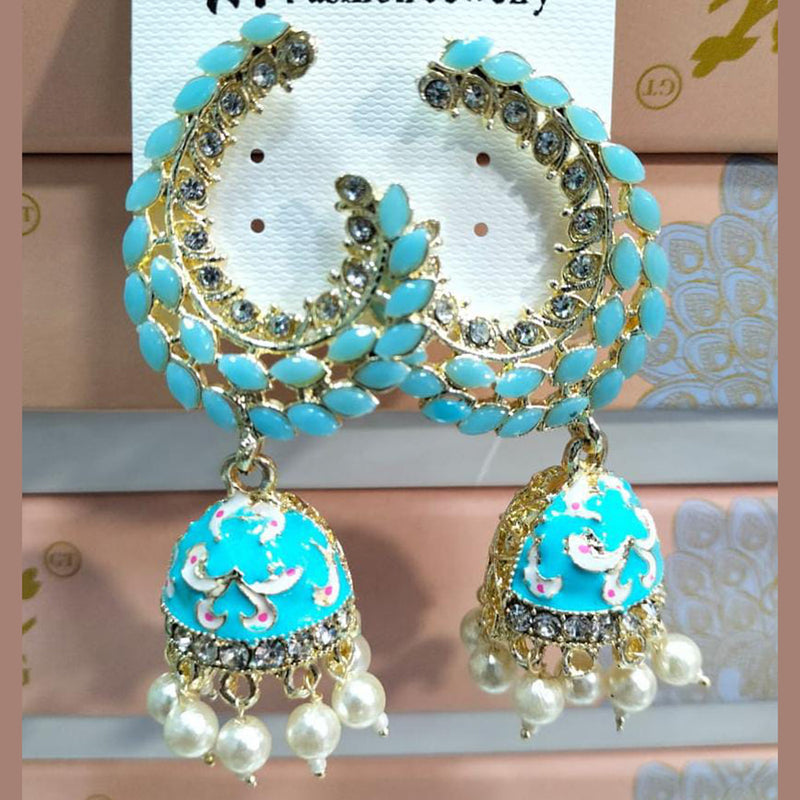 Manisha Jewellery Gold Plated Kundan Stone Dangler Earrings