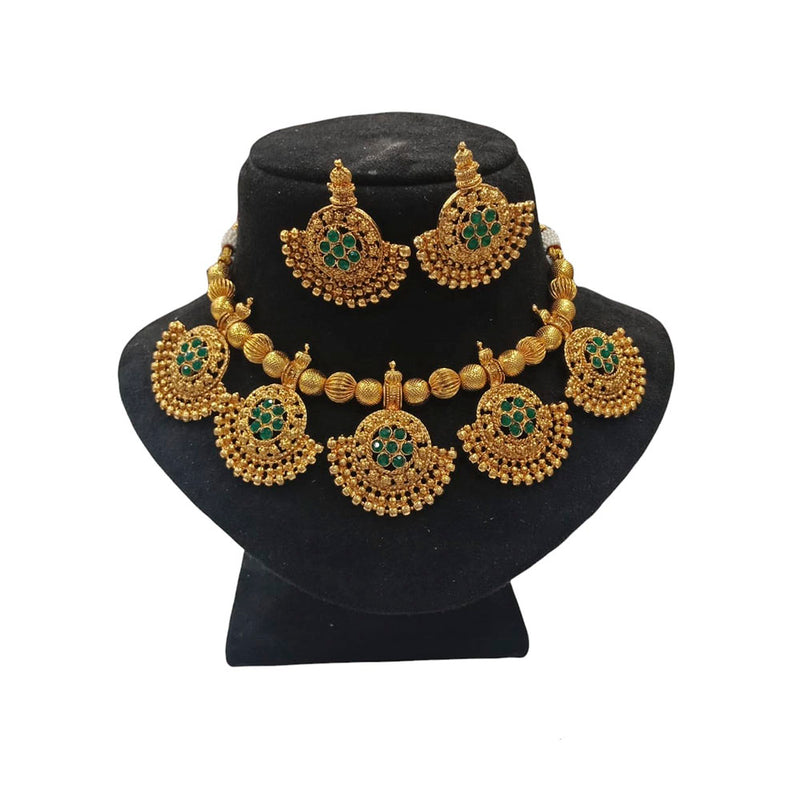 Manisha Jewellery Gold Plated Necklace Set