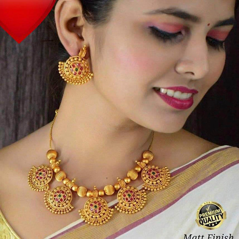 Manisha Jewellery Gold Plated Necklace Set