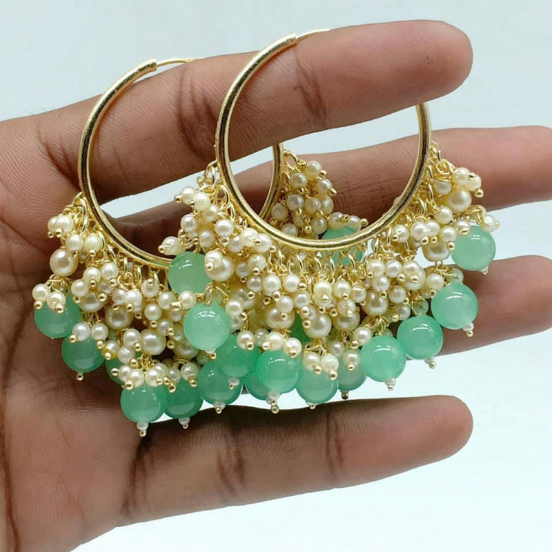 Manisha Jewellery Gold Plated Pearl Dangler Earrings
