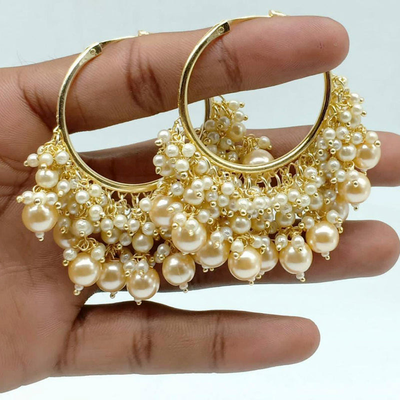 Manisha Jewellery Gold Plated Pearl Dangler Earrings