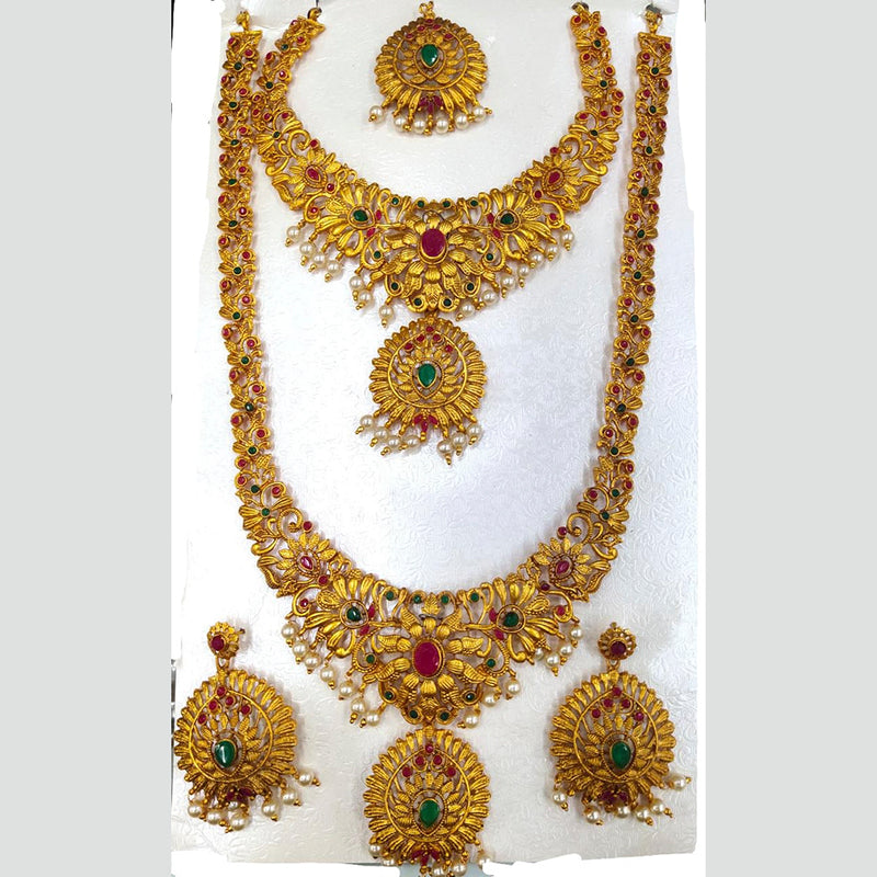 Manisha Jewellery Gold Plated Traditional Necklace Set