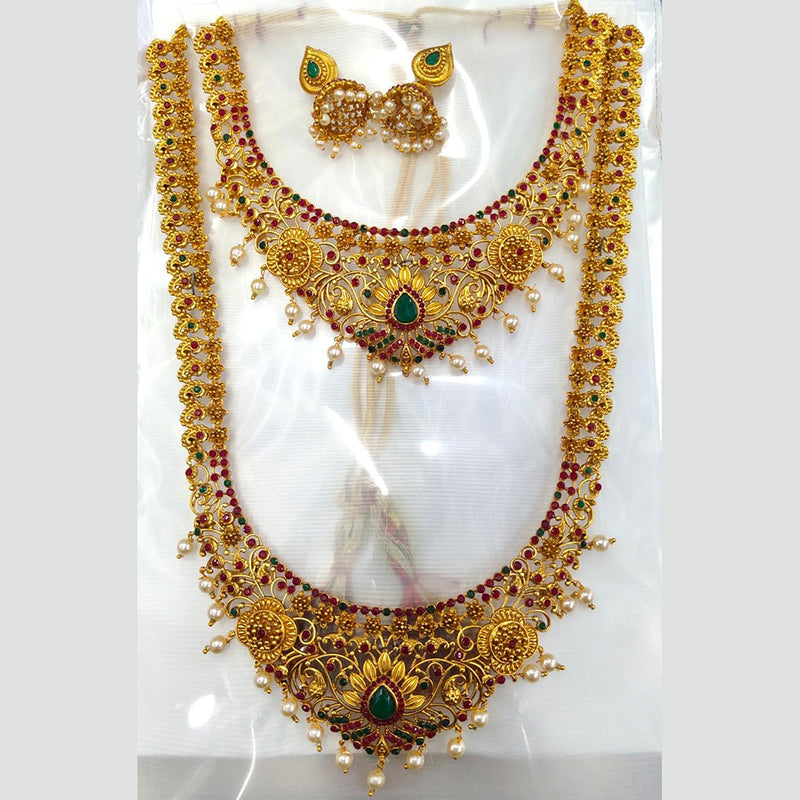 Manisha Jewellery Gold Plated Traditional Necklace Set