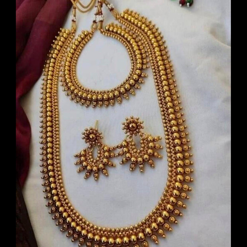 Manisha Jewellery Gold Plated Traditional Necklace Set