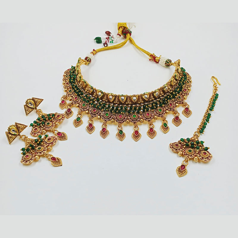 Manisha Jewellery Kundan Stone Necklace Set