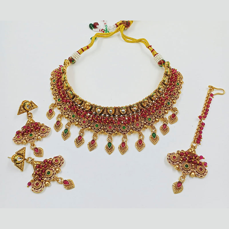 Manisha Jewellery Kundan Stone Necklace Set