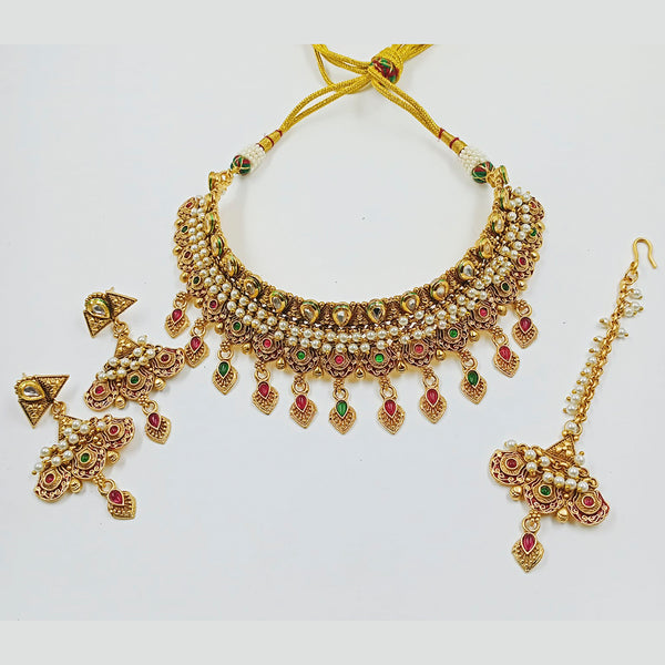 Manisha Jewellery Kundan Stone Necklace Set