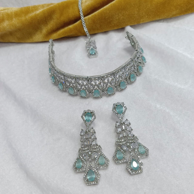 Manisha Jewellery American Diamond Necklace Set