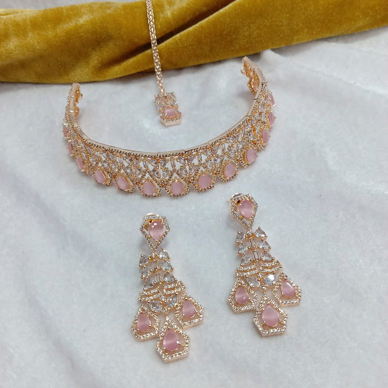 Manisha Jewellery American Diamond Necklace Set