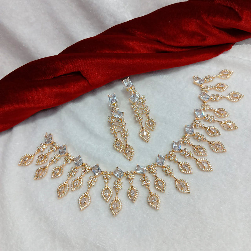 Manisha Jewellery American Diamond Necklace Set