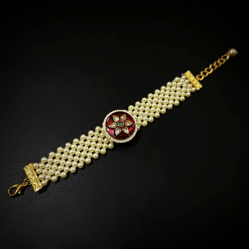 Manisha Jewellery Kundan Stone Stylish Bracelet