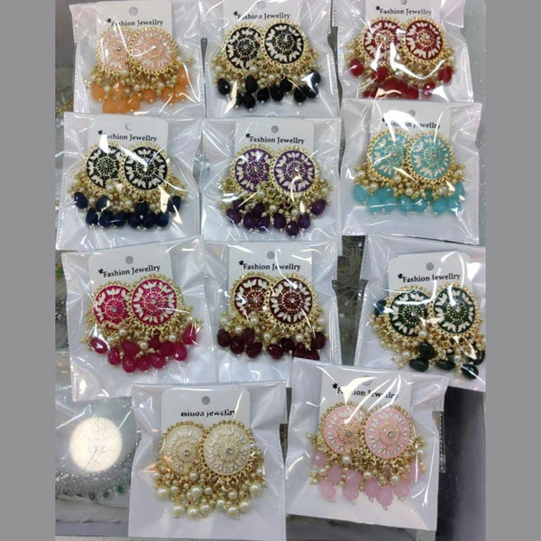Manisha Jewellery Meenakari Pearl Dangler Earrings
