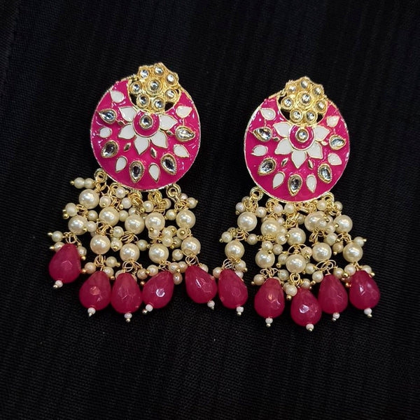Manisha Jewellery Meenakari Pearl Dangler Earrings