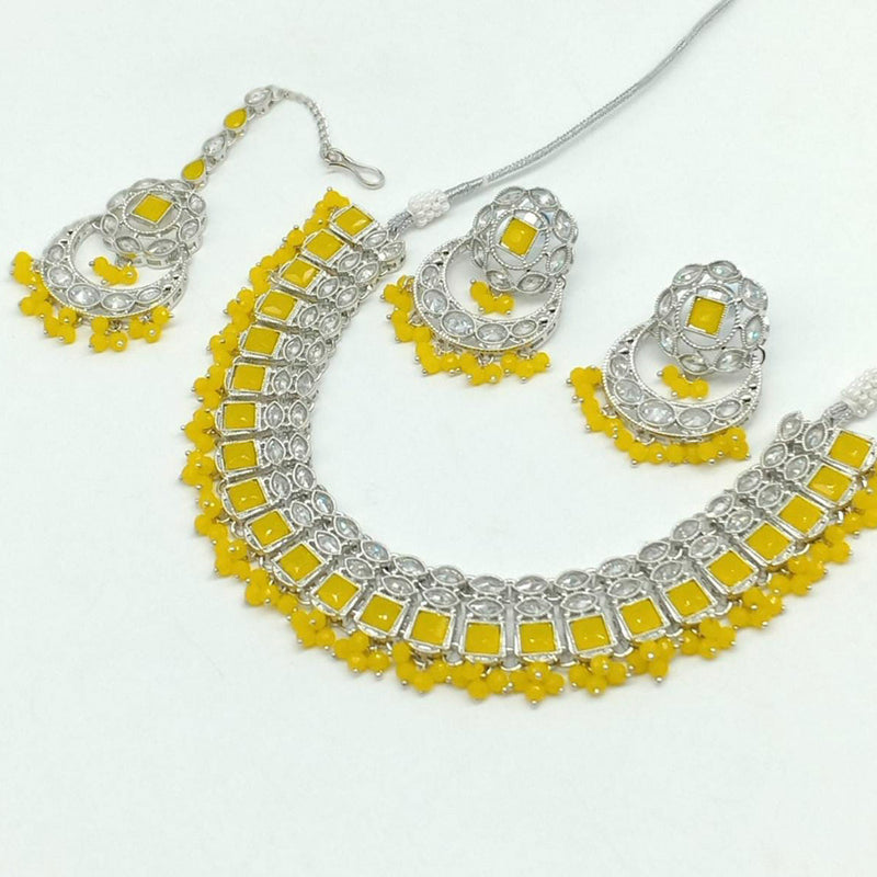 Shiny Yellow White Cubic Zirconia Stone Round Tennis Necklace and Earr –  TulleLux Bridal Crowns & Accessories