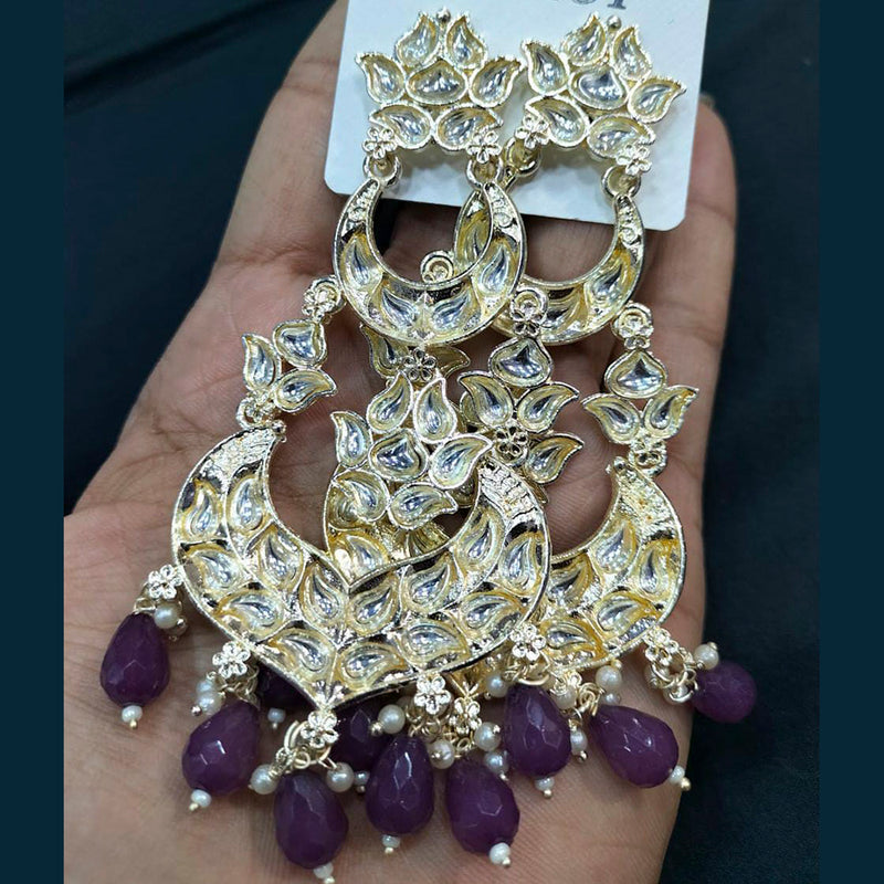 Manisha Jewellery Kundan Stone Dangler Earrings