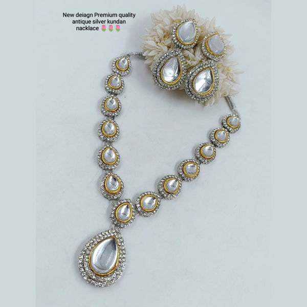 Manisha Jewellery Gold Plated Kundan Stone Studded Necklace Set