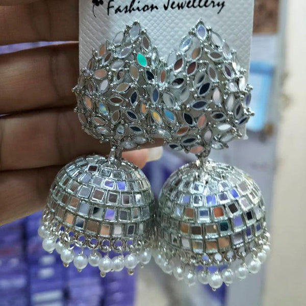 Manisha Jewellery Mirror Jhumki Earrings