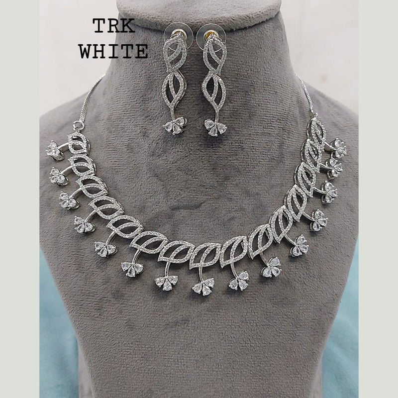 Manisha Jewellery American Diamond Necklace Set