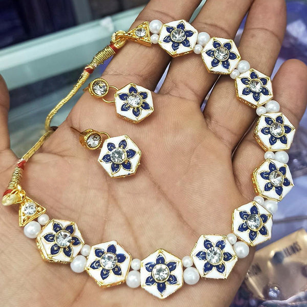 Manisha Jewellery Gold Plated Meenakari Necklace Set