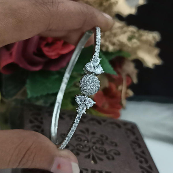 Manisha Jewelley Silver Plated AD Stone Bracelet