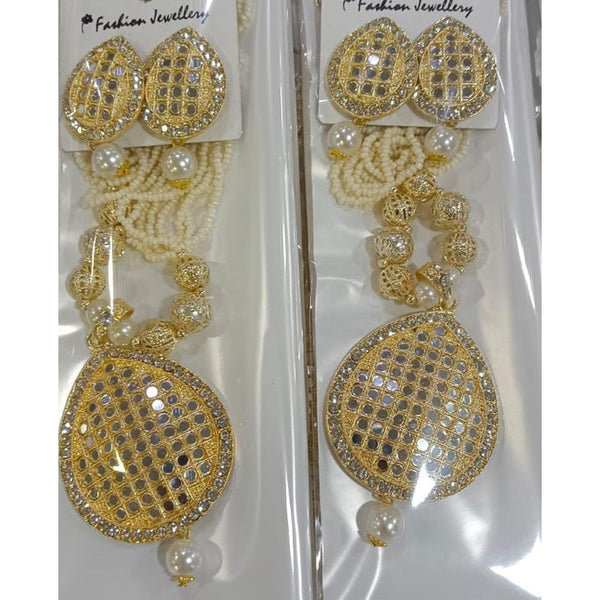 Manisha Jewellery Gold Plated Mirror Necklace Set
