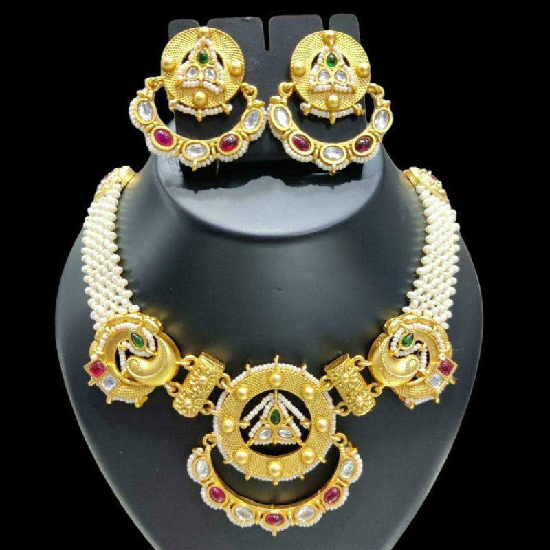 Manisha Jewellery Kundan Stone Necklace Set