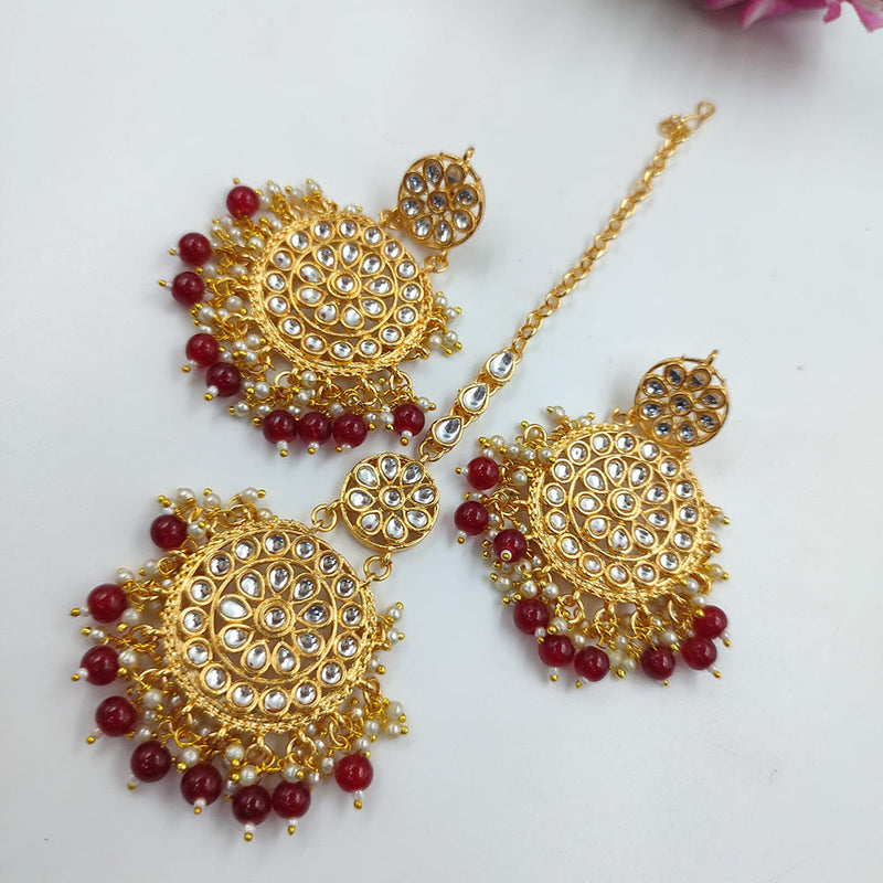 Manisha Jewellery Earrings and Maangtika Set