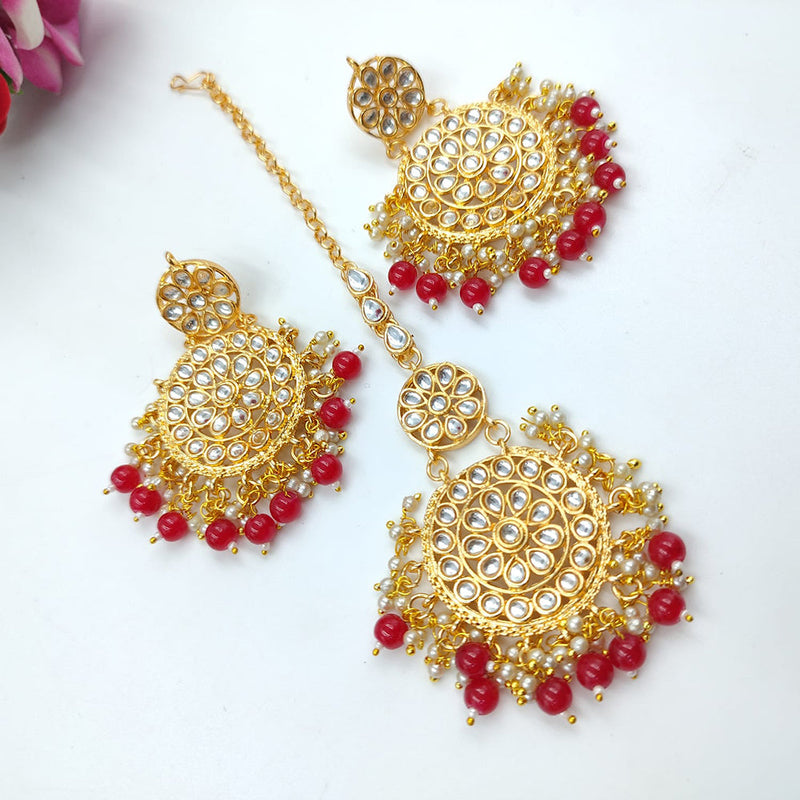 Manisha Jewellery Earrings and Maangtika Set