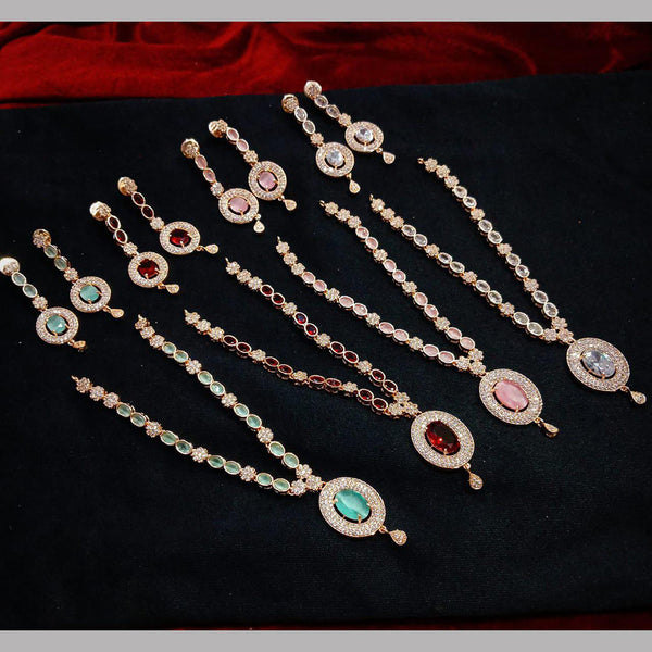 Manisha Jewellery AD Stone Necklace Set