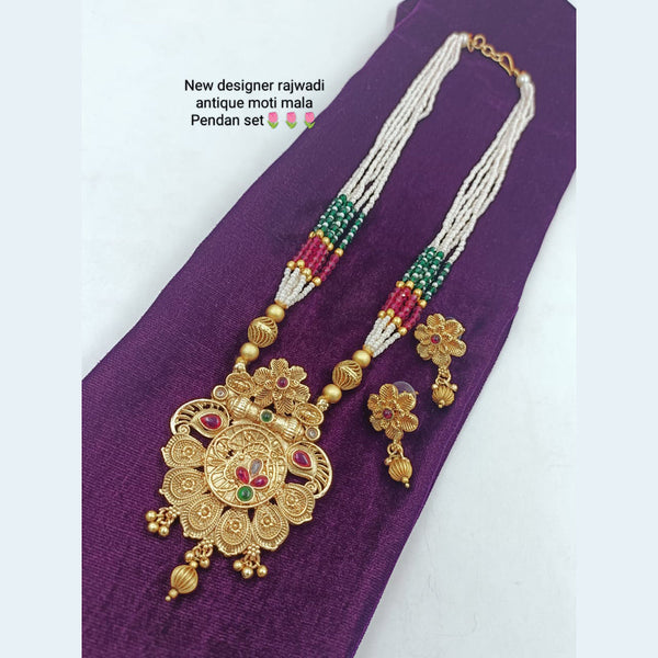 Manisha Jewellery Gold Plated Long Necklace Set