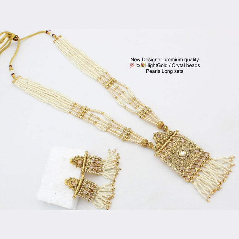 Manisha Jewellery Gold Plated Long Necklace Set