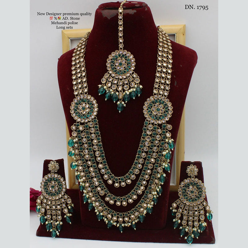 Manisha Jewellery Kundan Stone Long Necklace Set