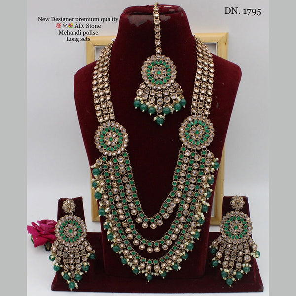 Manisha Jewellery Kundan Stone Long Necklace Set