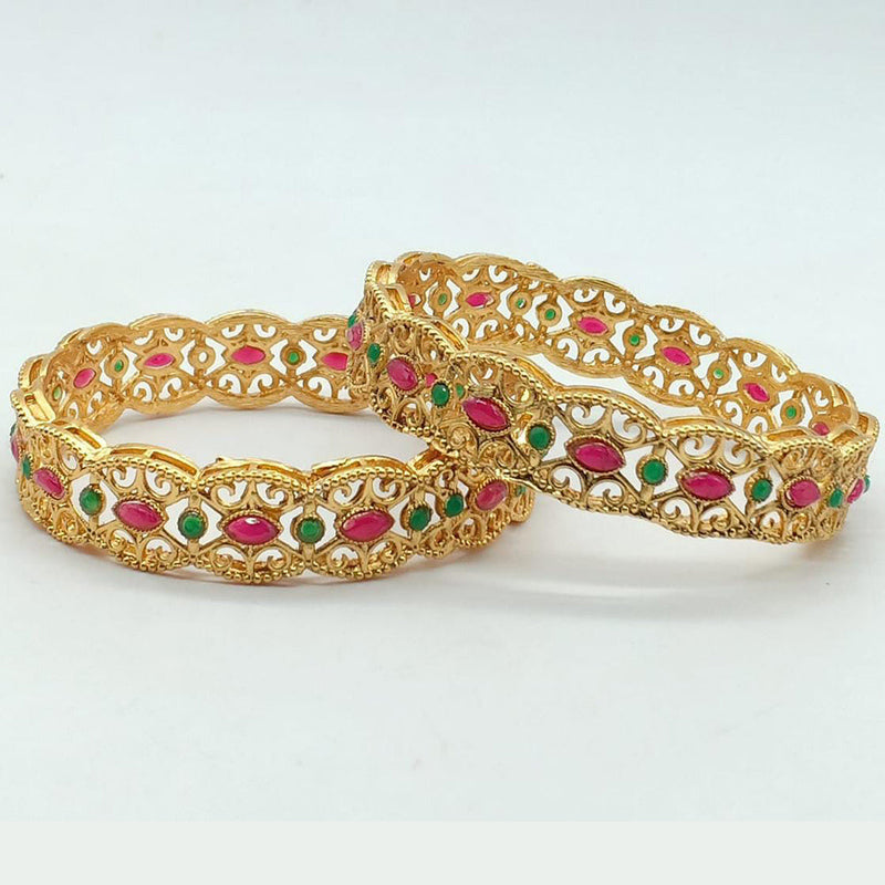 Manisha Jewellery Gold Plated Bangles Set