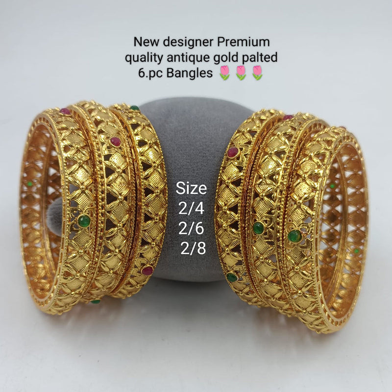 Manisha Jewellery Gold Plated Bangles Set