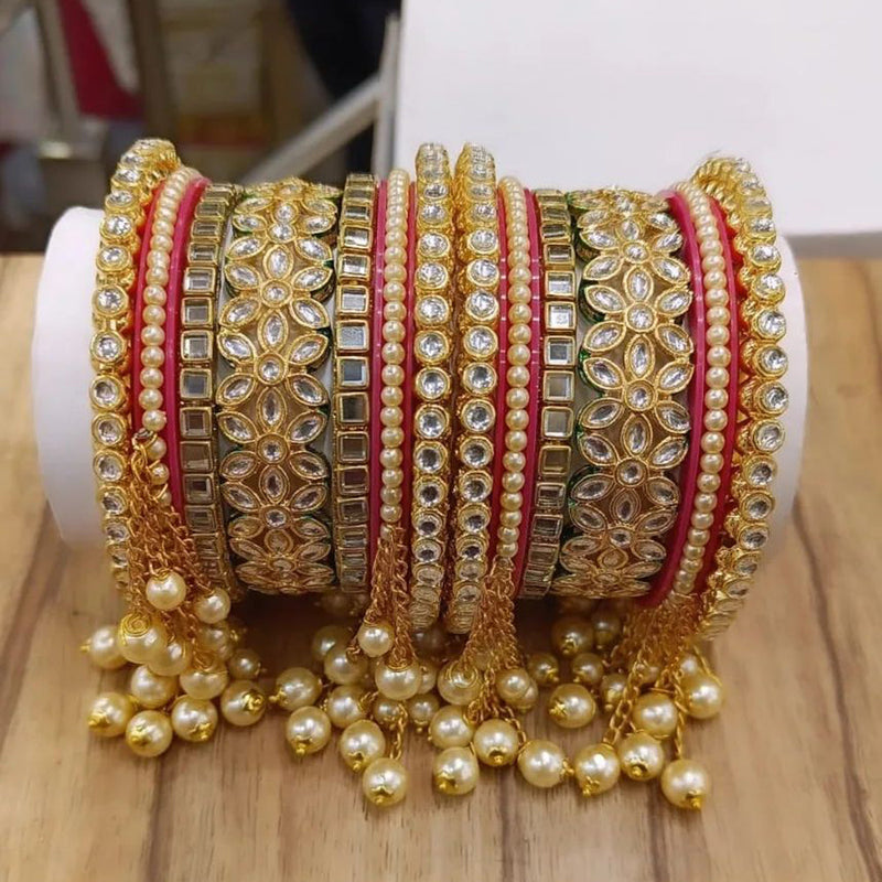 Manisha Jewellery Gold Plated Bangles Set