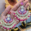 Manisha Jewellery Gold Plated Meenakari Dangler Earrings