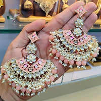 Manisha Jewellery Gold Plated Meenakari Dangler Earrings