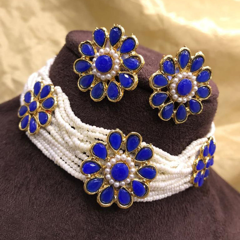 Manisha Jewellery Crystal Stone Choker Necklace Set