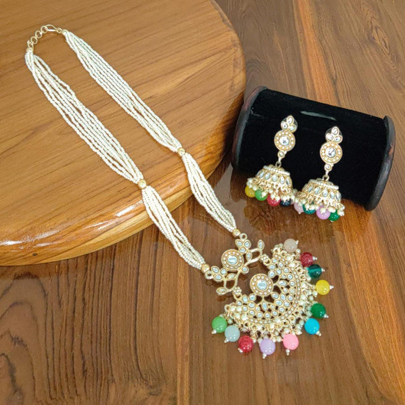 Manisha Jewellery Gold Plated Long Necklace Set